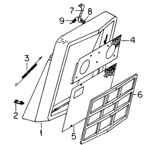 Grille Diagram and Parts List for 1914 145986100-145986399-146986100-146986399 Cub Cadet Lawn Tractor
